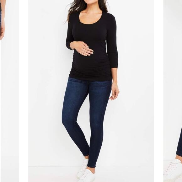 AG Denim Maternity Secret Belly Ankle Legging Jean - Picture 2 of 13